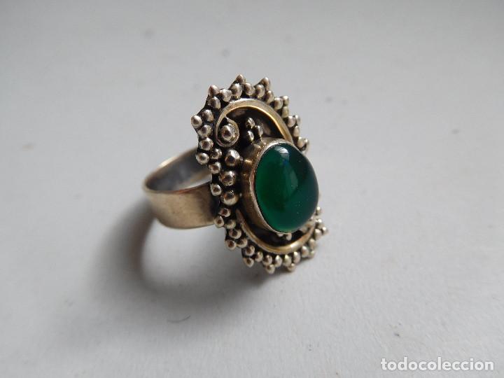 Joyeria: Anillo de plata y mineral vintage - Foto 1