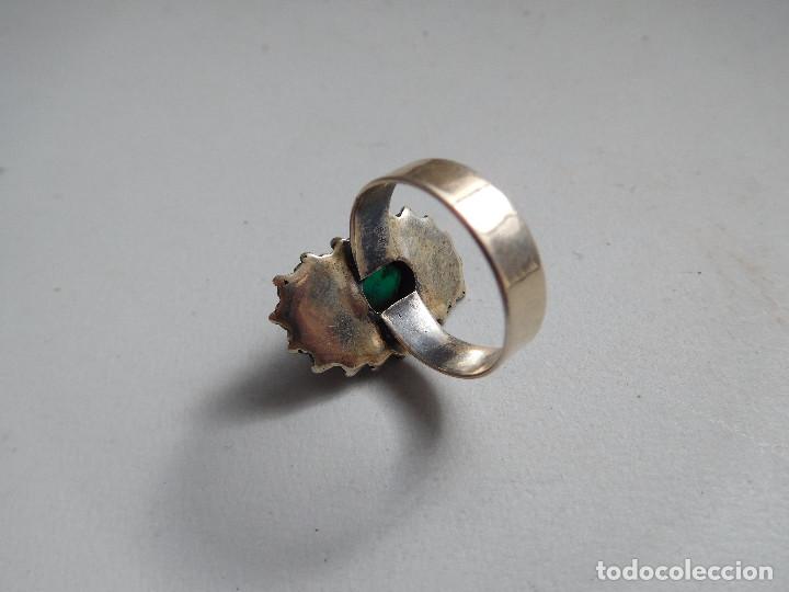 Joyeria: Anillo de plata y mineral vintage - Foto 4