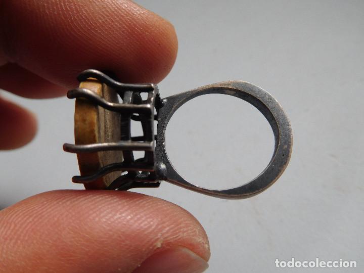 Joyeria: Anillo de plata y material a determinar vintage - Foto 5