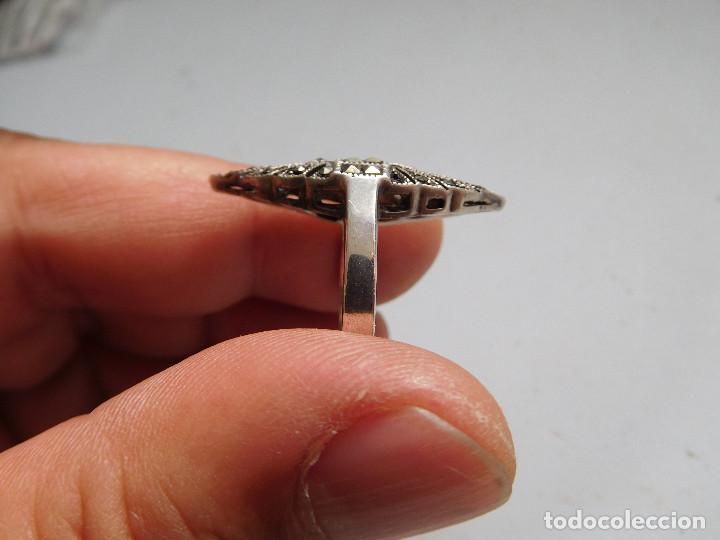 Joyeria: Anillo de plata y marquesitas vintage - Foto 3