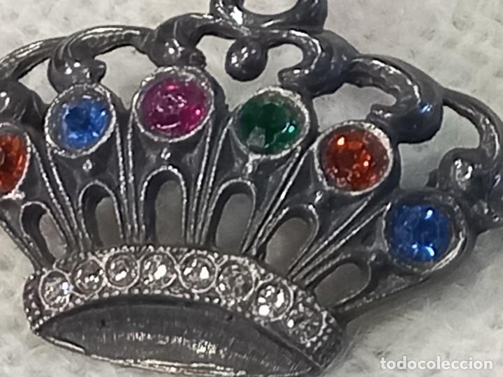 Joyeria: BROCHE ( CORONA ) PLATEADA-PEDRERIA - Foto 2