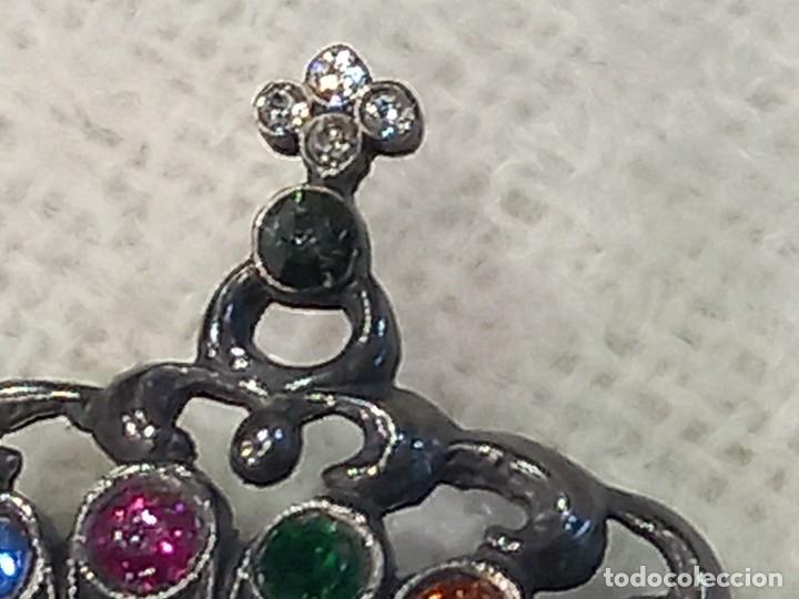 Joyeria: BROCHE ( CORONA ) PLATEADA-PEDRERIA - Foto 3