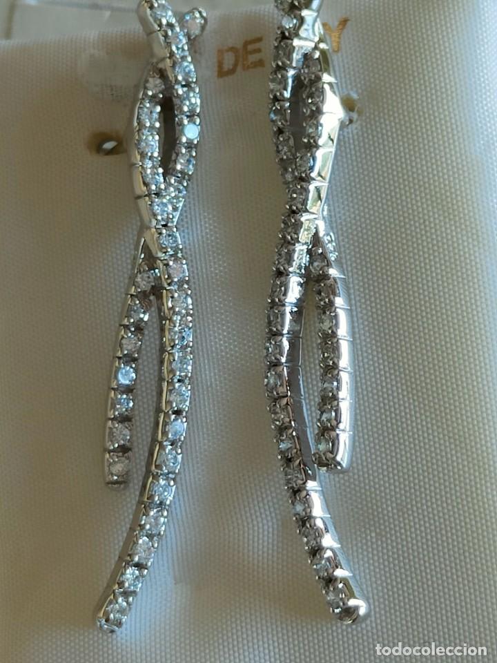 Joyeria: PENDIENTES FIESTA LARGOS PLATA Y CIRCONITAS - Foto 1