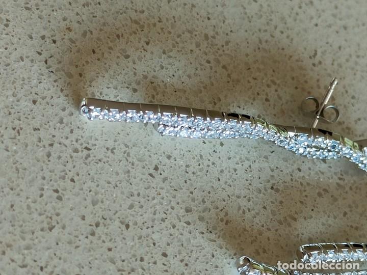 Joyeria: PENDIENTES FIESTA LARGOS PLATA Y CIRCONITAS - Foto 3