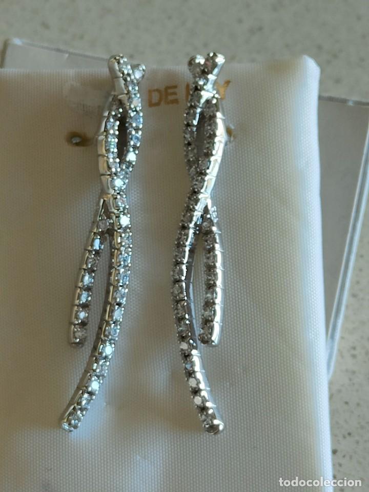 Joyeria: PENDIENTES FIESTA LARGOS PLATA Y CIRCONITAS - Foto 4