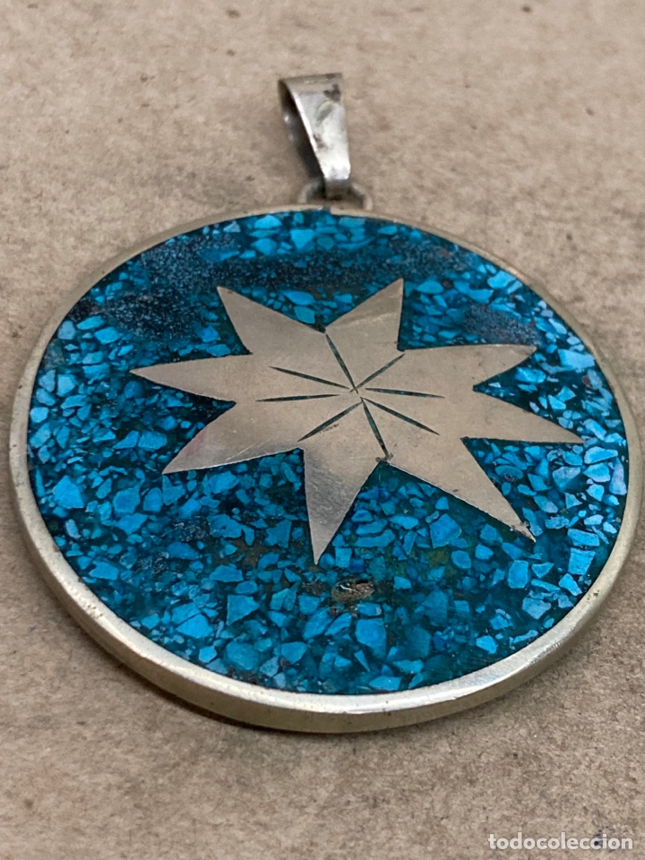 Joyeria: Colgante de plata incrustaciones lapisl&aacute;zuli i - Foto 2