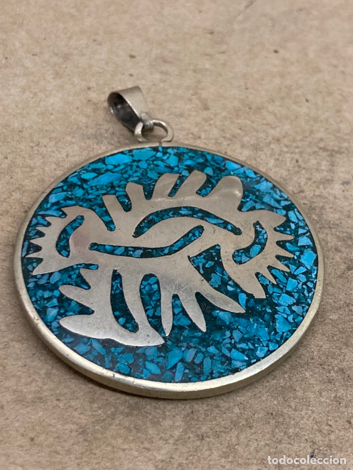 Joyeria: Colgante de plata incrustaciones lapisl&aacute;zuli i - Foto 1