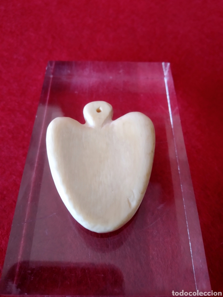 Joyeria: ANTIGUO COLGANTE CORAZON DE MARFIL - Foto 3