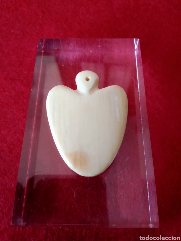 Joyeria: ANTIGUO COLGANTE CORAZON DE MARFIL - Foto 1