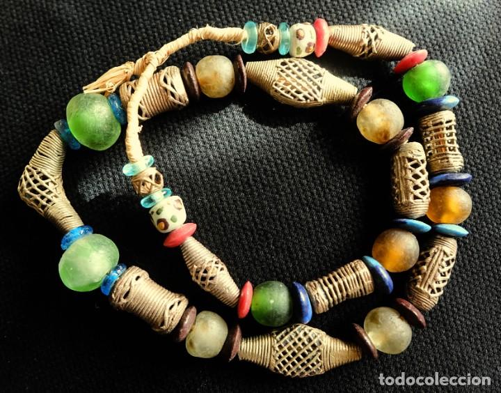 Joyeria: COLLAR CUENTAS VIDRIO MAR AFRICANO - Foto 10