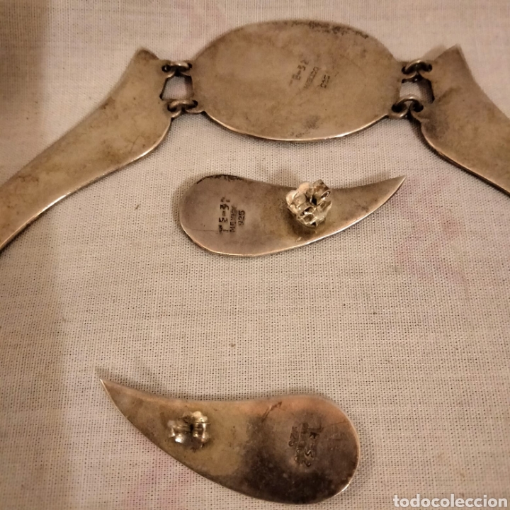 Joyeria: Collar y pendientes de plata y madre Perla - Foto 4