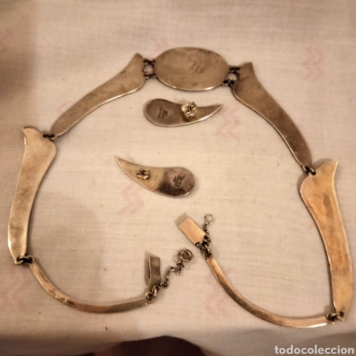 Joyeria: Collar y pendientes de plata y madre Perla - Foto 2