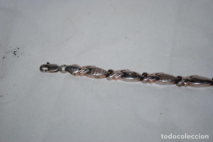 Joyeria: PULSERA SE PLATA , EN FORMA DE PECES . - Foto 2