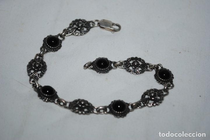 Joyeria: PULSERA DE PLATA EN FORMA DE FLORES - Foto 2