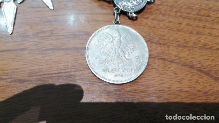 Joyeria: pulsera monedas de plata maciza con monedas - 92grs - Foto 3