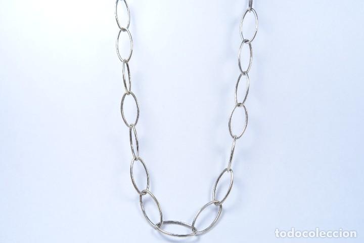 Joyeria: Collar largo en plata 925 maciza de eslabones largos - Foto 1