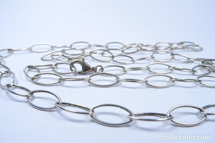 Joyeria: Collar largo en plata 925 maciza de eslabones largos - Foto 2
