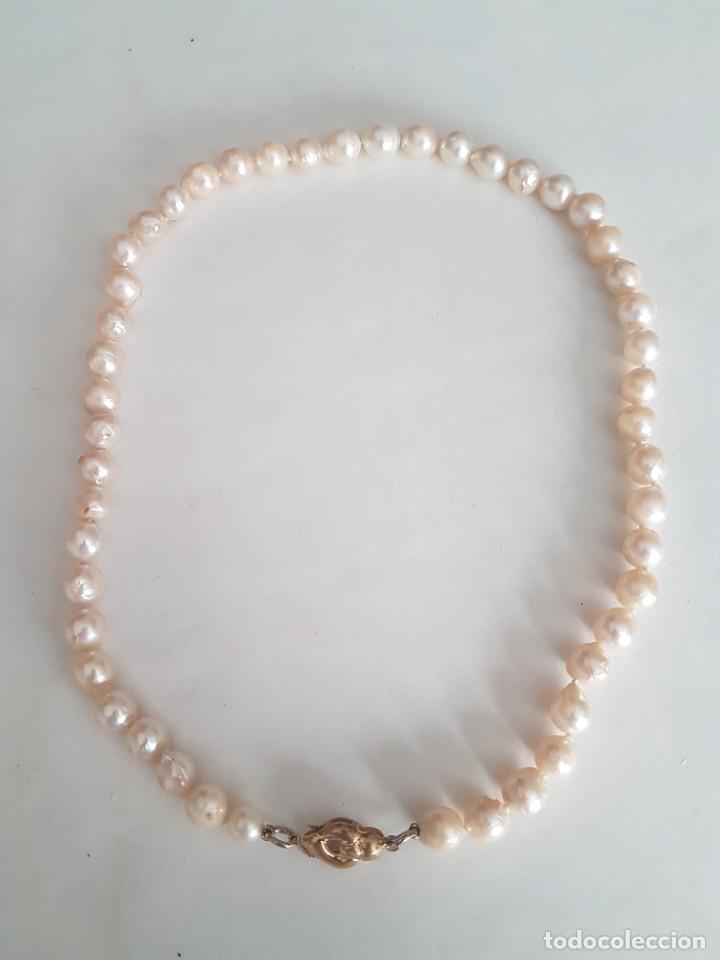 Joyeria: COLLAR DE PERLAS JAPONESAS 9MM CIERRE ORO 18K - Foto 2