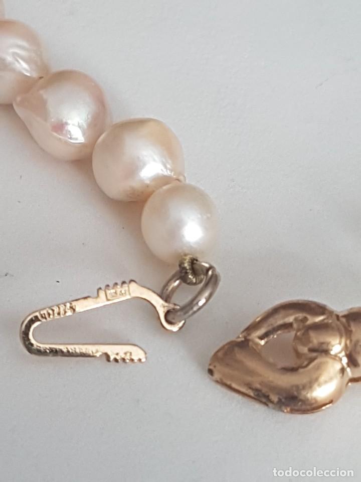 Joyeria: COLLAR DE PERLAS JAPONESAS 9MM CIERRE ORO 18K - Foto 4