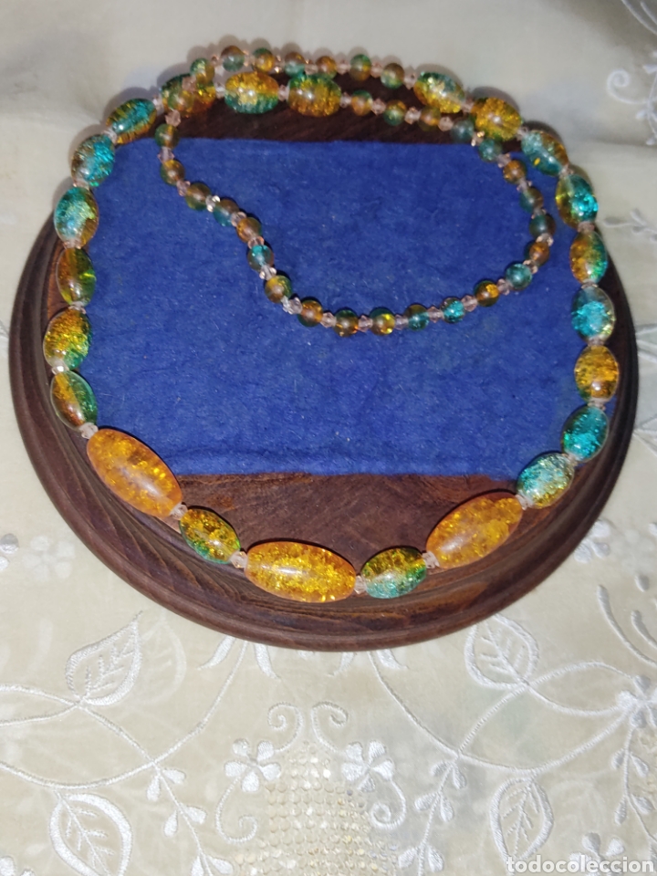 Joyeria: Collar largo de cristal.Vintage. - Foto 2