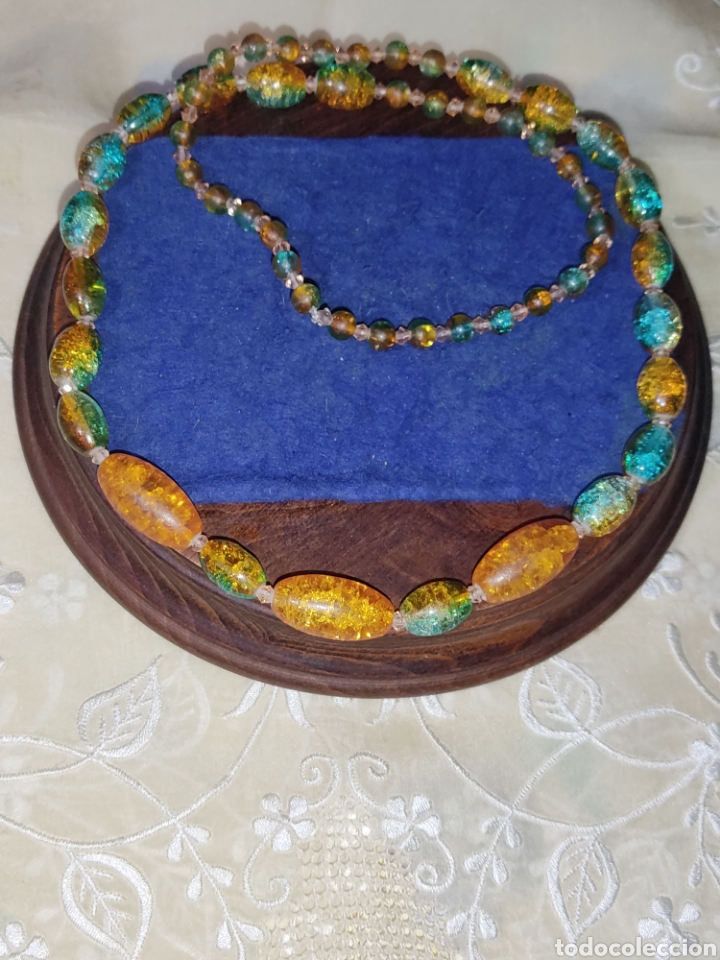 Joyeria: Collar largo de cristal.Vintage. - Foto 3