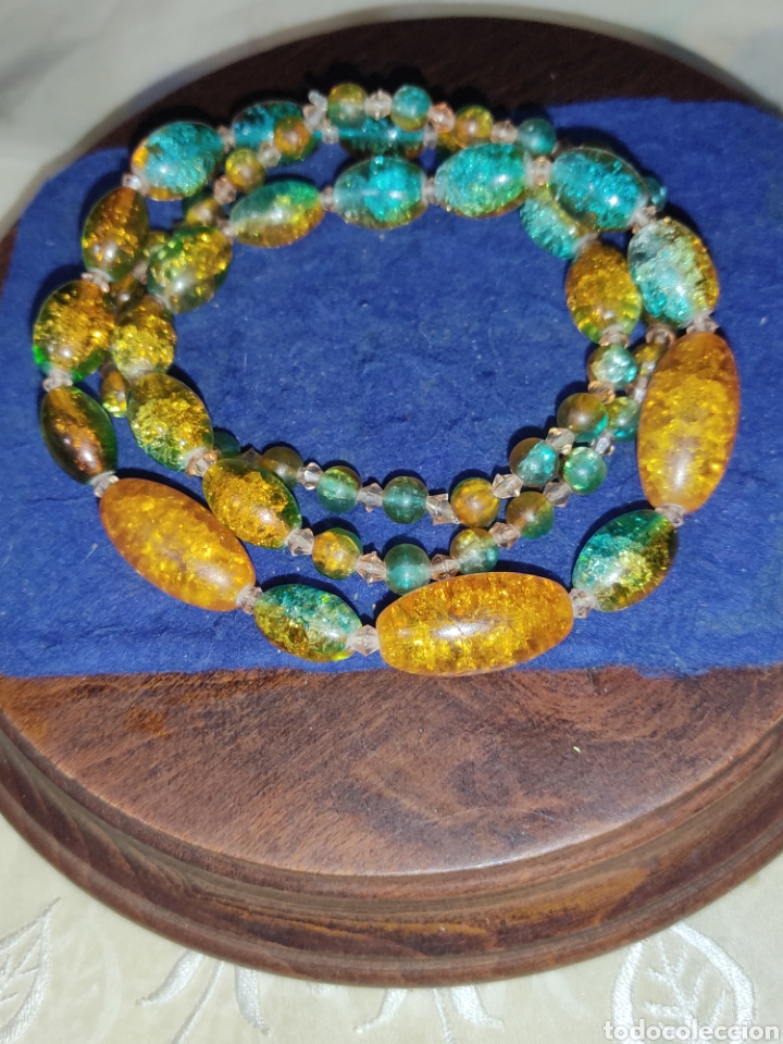 Joyeria: Collar largo de cristal.Vintage. - Foto 4