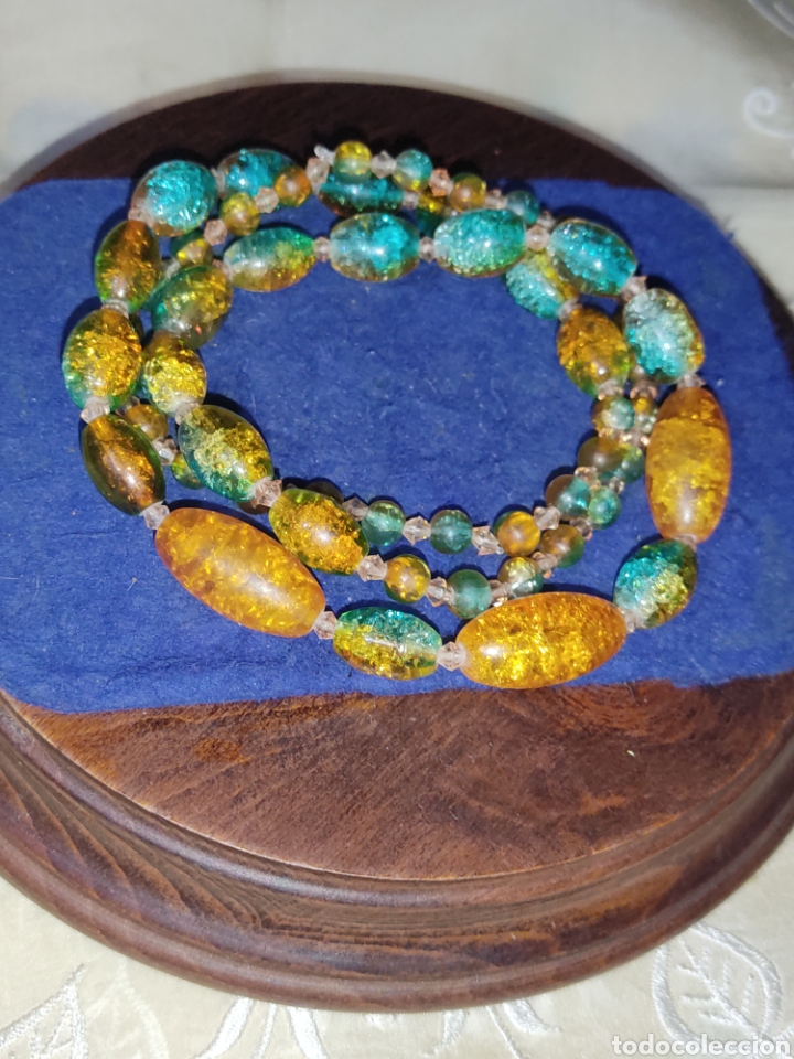Joyeria: Collar largo de cristal.Vintage. - Foto 5