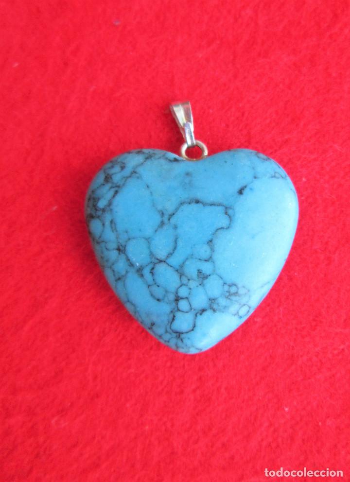 Joyeria: COLGANTE CORAZON TURQUESA - SIN ESTRENAR - Foto 2