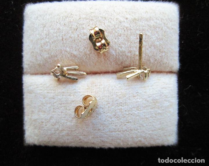 Joyeria: PENDIENTES DE PLATA DE LEY CHAPADO EN ORO CON CIRCONITAS - Foto 3