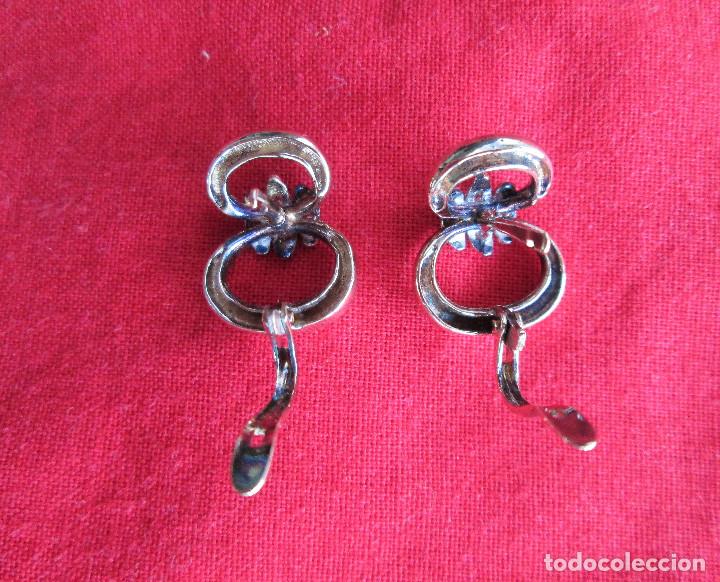 Joyeria: PENDIENTES DE PLATA DE LEY BICOLOR - CON CIRCONITAS - SIN ESTRENAR - Foto 5