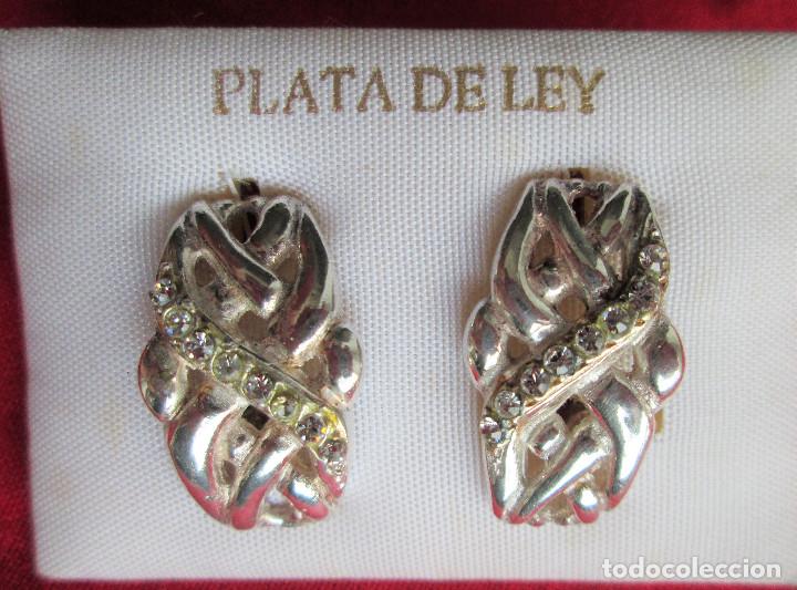 Joyeria: PENDIENTES DE PLATA DE LEY CON CIRCONITAS - SIN ESTRENAR - Foto 1