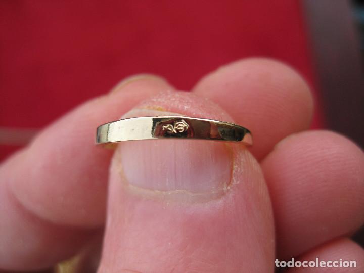Joyeria: ANILLO DE PLATA CHAPADO EN ORO CON CIRCONITAS - SIN ESTRENAR - Foto 4