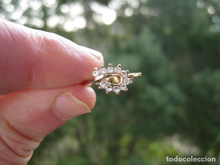Joyeria: ANILLO DE PLATA CHAPADO EN ORO CON CIRCONITAS - SIN ESTRENAR - Foto 5