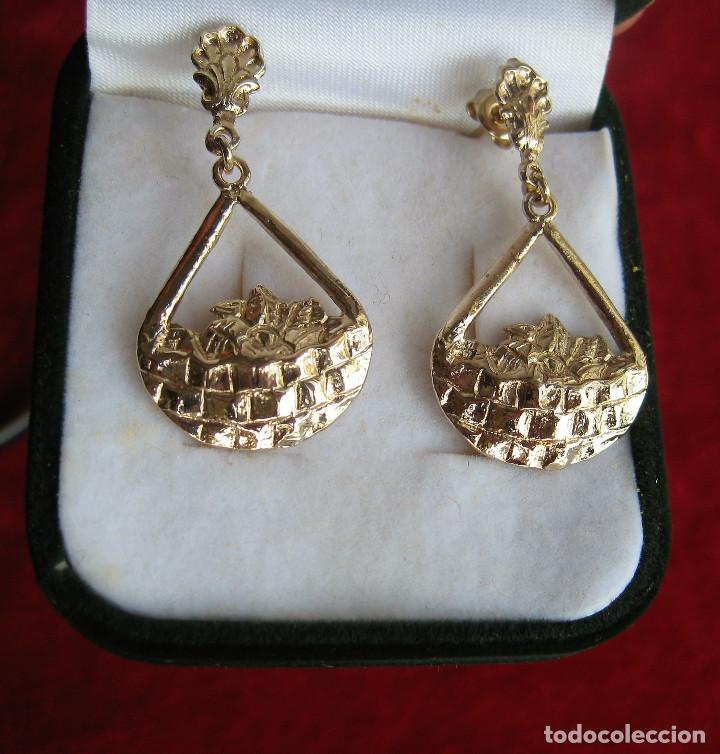 Joyeria: PENDIENTES CHAPADO EN ORO - SIN ESTRENAR - Foto 2
