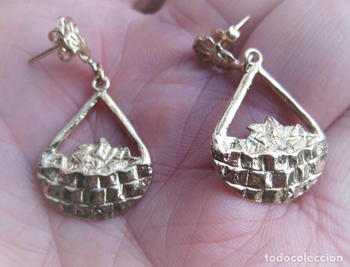 Joyeria: PENDIENTES CHAPADO EN ORO - SIN ESTRENAR - Foto 4