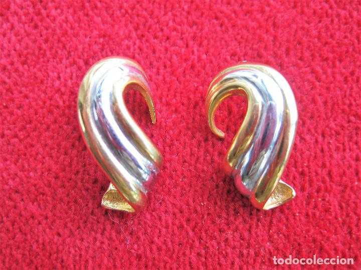 Joyeria: PENDIENTES CHAPADO EN ORO BICOLOR - SIN ESTRENAR - Foto 5
