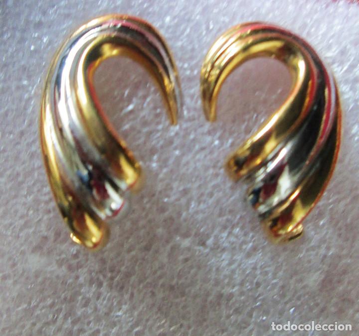 Joyeria: PENDIENTES CHAPADO EN ORO BICOLOR - SIN ESTRENAR - Foto 8