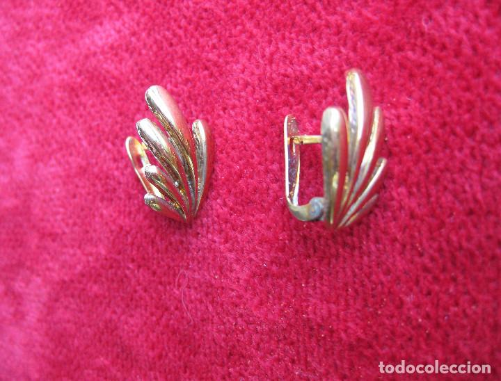 Joyeria: PENDIENTES CHAPADO EN ORO - SIN ESTRENAR - Foto 2
