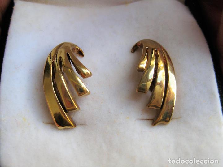 Joyeria: PENDIENTES CHAPADO EN ORO - SIN ESTRENAR - Foto 3