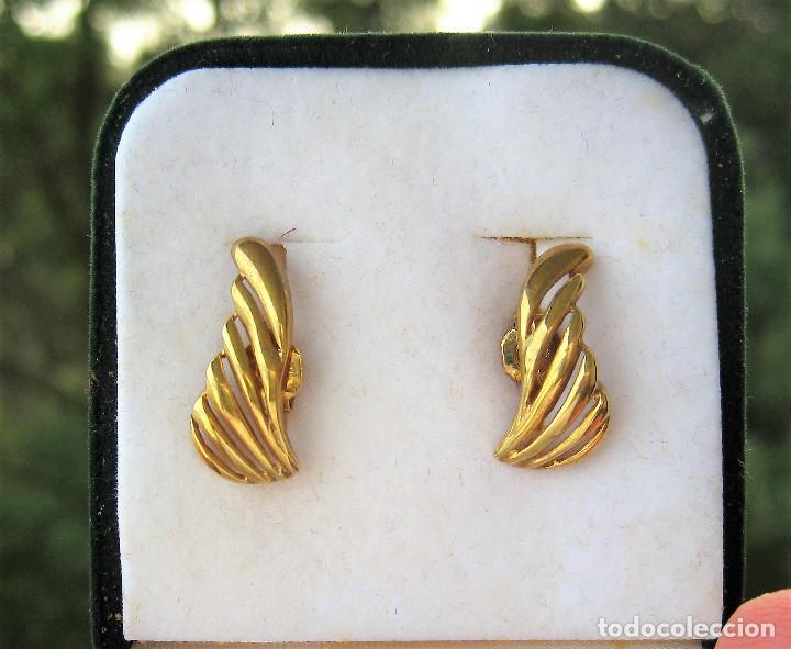 Joyeria: PENDIENTES CHAPADO EN ORO - SIN ESTRENAR - Foto 2
