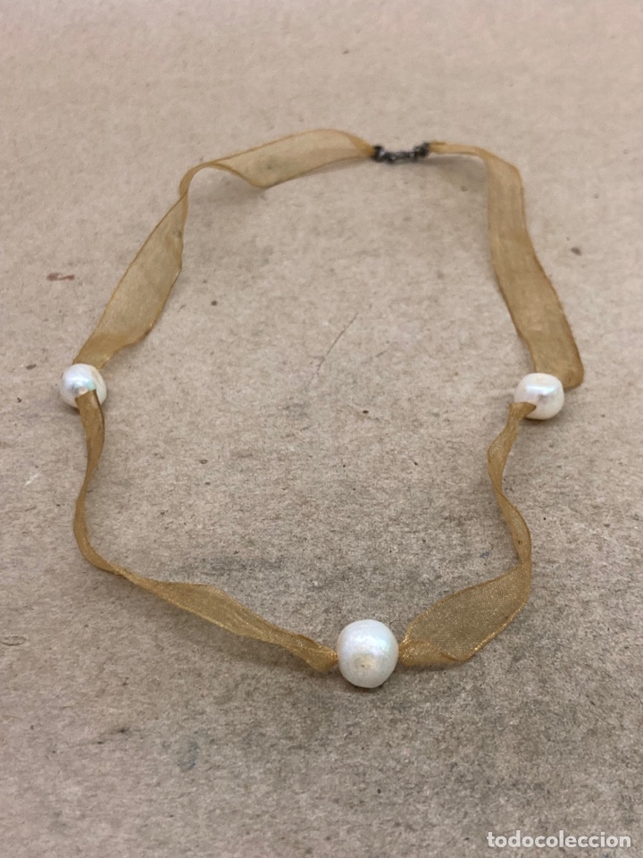 Joyeria: Gargantilla de plata y perlas - Foto 1