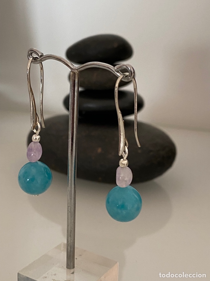 Jewelry: Pendientes celestina y amatista