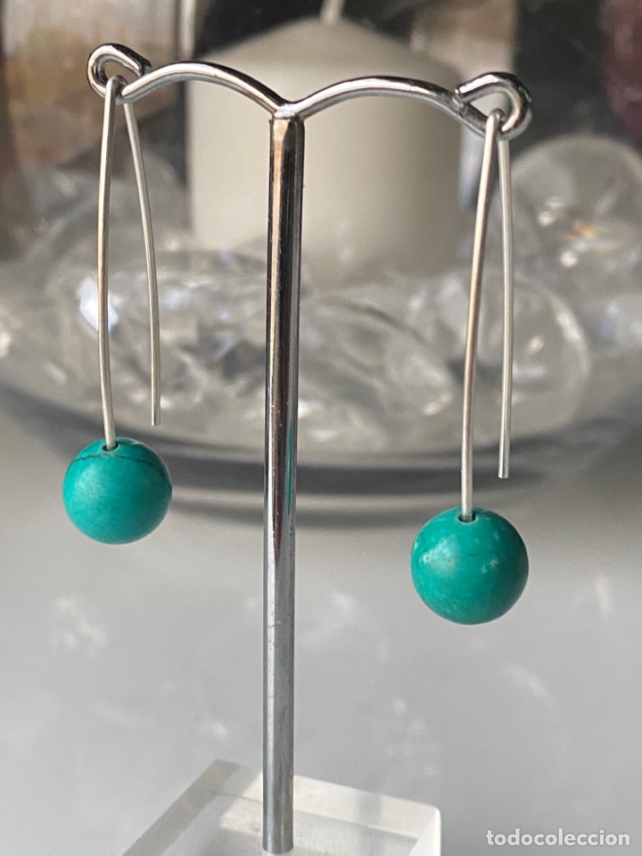 Jewelry: Pendientes turquesa