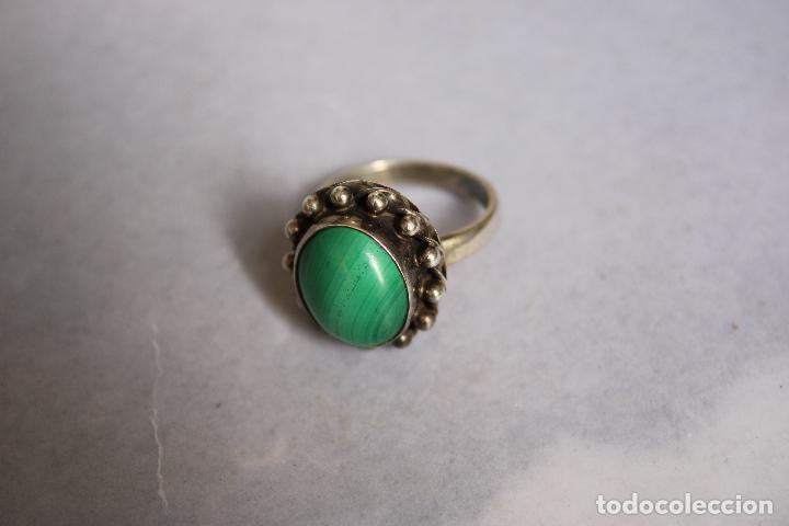 Joyeria: anillo plata 925 con piedra verde - Foto 4