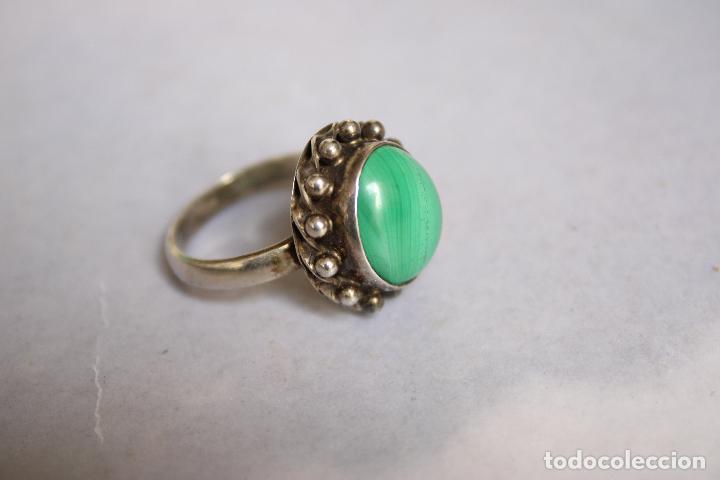 Joyeria: anillo plata 925 con piedra verde - Foto 1
