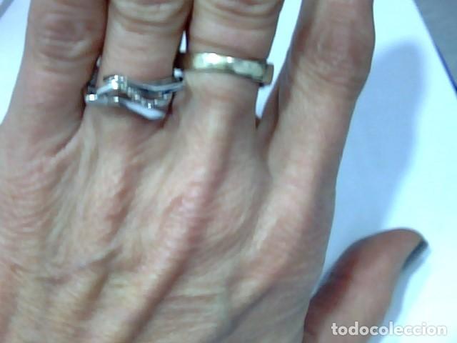 Joyeria: anillo oro blanco 18 kts y diamantes - Foto 8