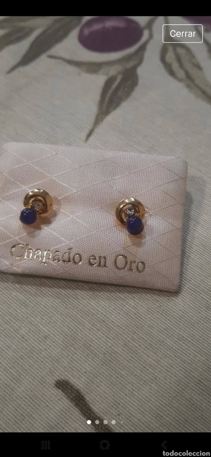 Joyeria: Pendientes ba&ntilde;o de oro - Foto 1