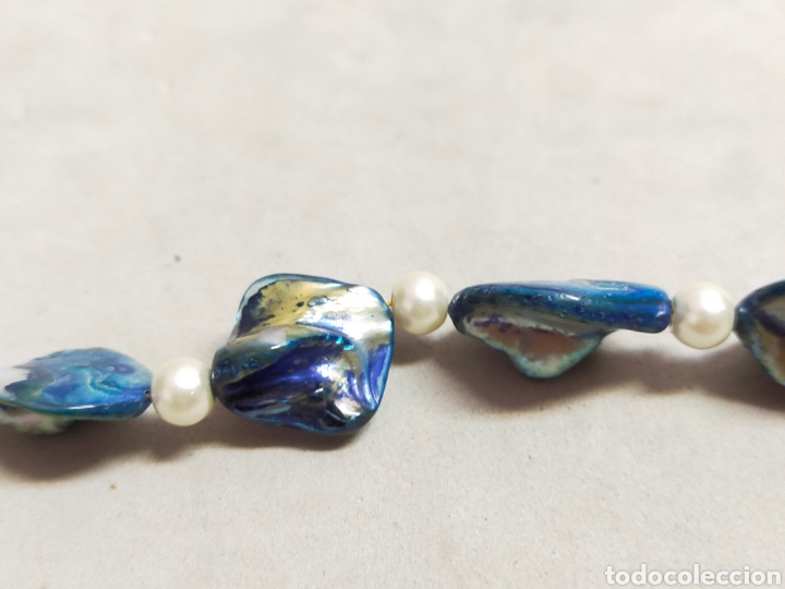 Joyeria: PULSERA DE NACAR AZULADO. - Foto 6