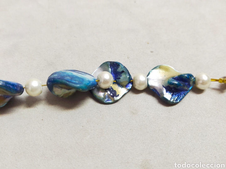 Joyeria: PULSERA DE NACAR AZULADO. - Foto 7