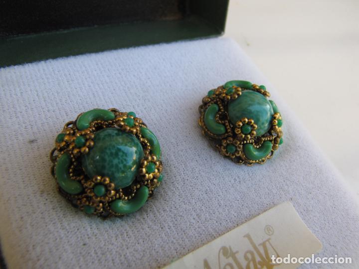 Joyeria: 31.- Pendientes de turquesas Nataly. Caja - Foto 2